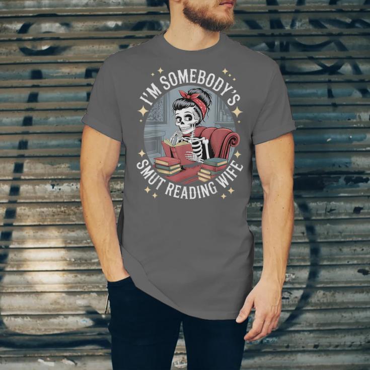Smut Book Reader Romance Novel Somebody's Smut Reading Wife Unisex Jersey T-Shirt Smut Book Reader Romance Novel Somebody's Smut Reading Wife Unisex Jersey T-Shirt