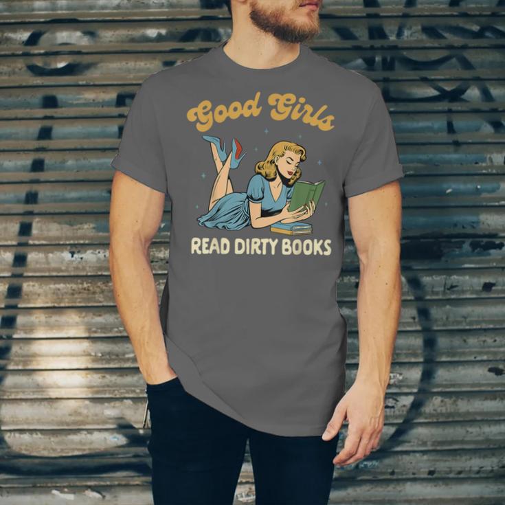 Smut Reader Book Romance Good That Girls Read Dirty Books Unisex Jersey T-Shirt