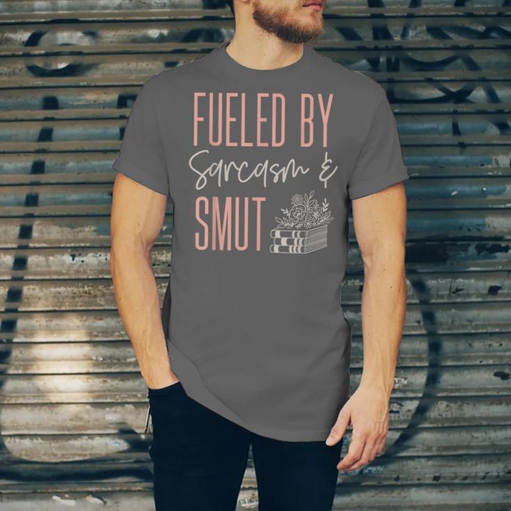 Smutty Book Lover Women Fueled By Sarcasm And Smut Spicy Unisex Jersey T-Shirt Smutty Book Lover Women Fueled By Sarcasm And Smut Spicy Unisex Jersey T-Shirt