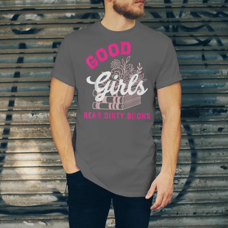Smutty Book Merch Good Girls Read Dirty Books Smut Readers Unisex Jersey T-Shirt