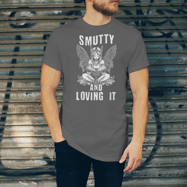 Smutty And Loving It Dark Fantasy Spicy Book Lover Unisex Jersey T-Shirt Smutty And Loving It Dark Fantasy Spicy Book Lover Unisex Jersey T-Shirt