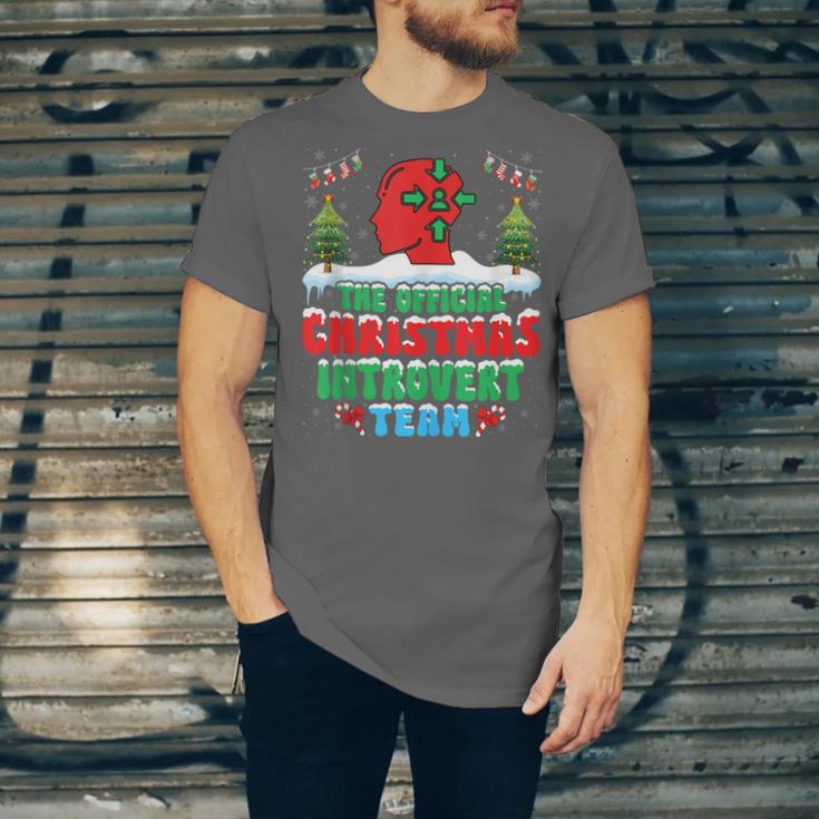 Snow Christmas Introvert Team Introverted Introvert Xmas Unisex Jersey T-Shirt Snow Christmas Introvert Team Introverted Introvert Xmas Unisex Jersey T-Shirt