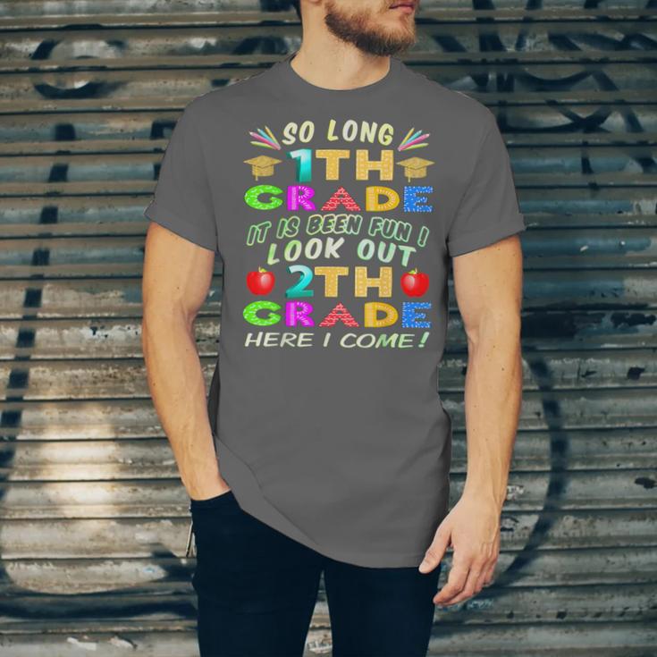 So Long 1st Grade 2nd Grade Here I Come Graduation 2022 Unisex Jersey T-Shirt