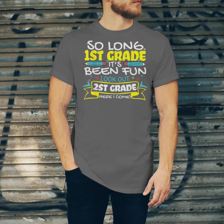 So Long 1st Grade 2nd Grade Here I Come School Graduation Unisex Jersey T-Shirt