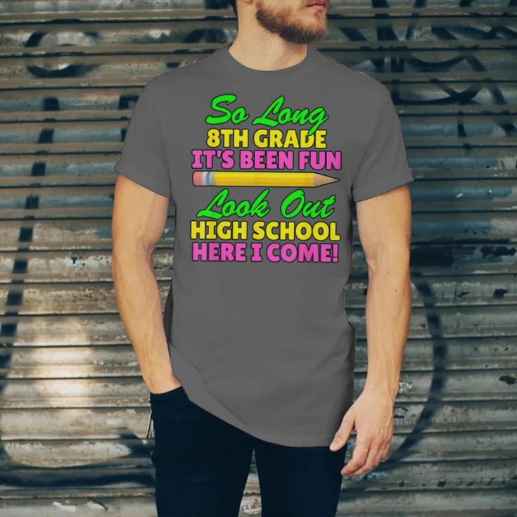 So Long 8th Grade Hello High School Graduation Unisex Jersey T-Shirt