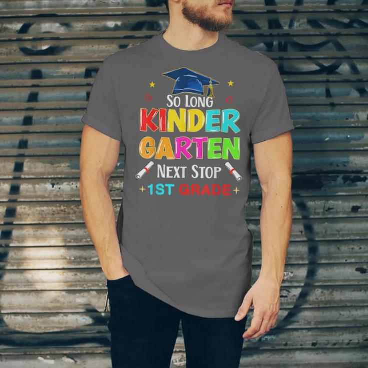 So Long Kindergarten Graduation 2025 Graduate 1st Grade Unisex Jersey T-Shirt