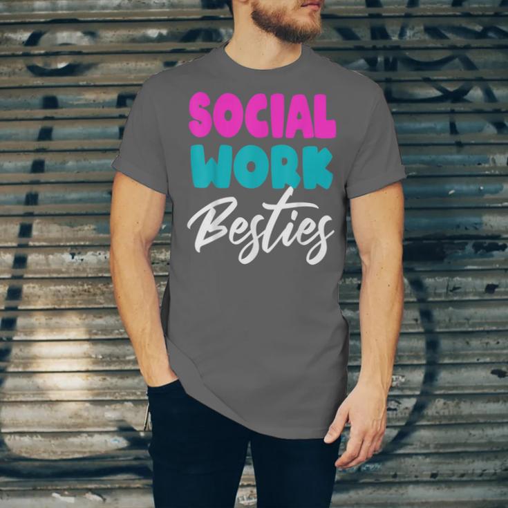 Social Worker Work Coworkers Best Friend Graduation MSW Unisex Jersey T-Shirt