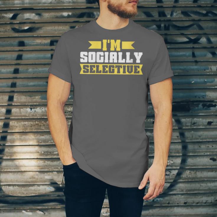 Im Socially Selective Introvert Unisex Jersey T-Shirt Im Socially Selective Introvert Unisex Jersey T-Shirt