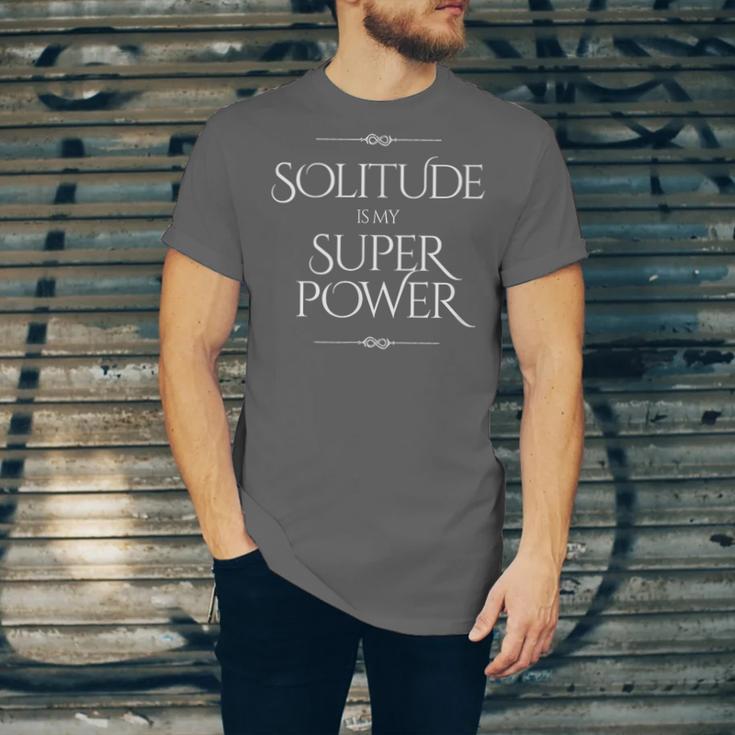 Solitude Is My Superpower – Introvert Strength Quote Unisex Jersey T-Shirt Solitude Is My Superpower – Introvert Strength Quote Unisex Jersey T-Shirt