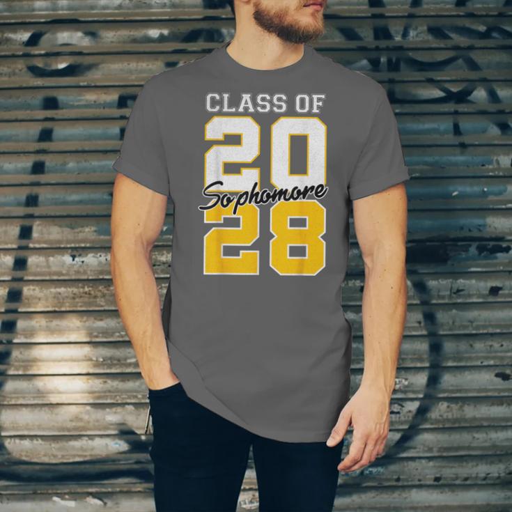 Sophomore 2028 Class Of 2028 Graduation 2028 10th Grade Unisex Jersey T-Shirt