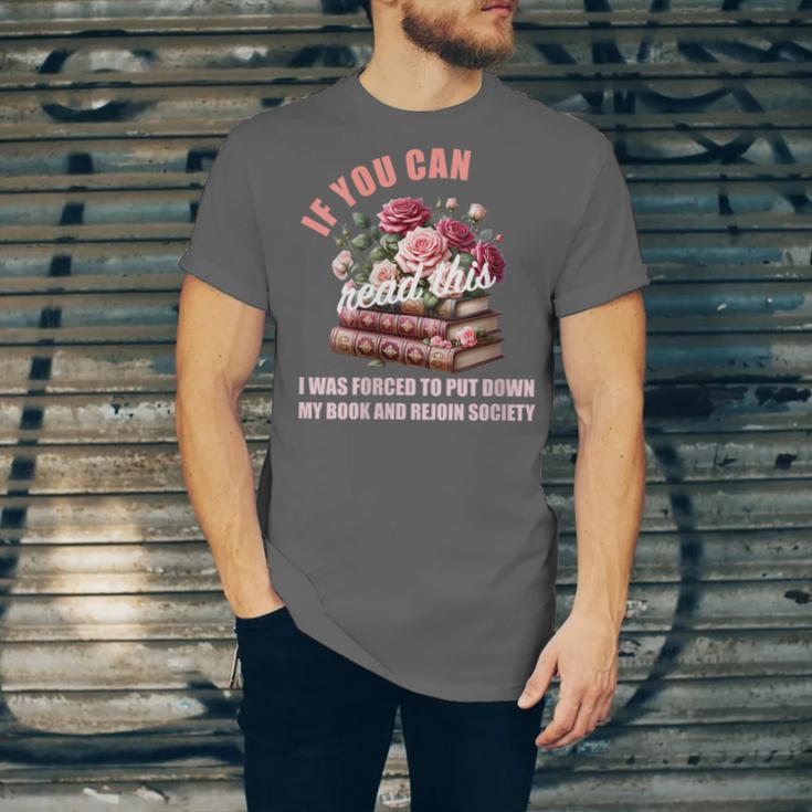 Spicy Book Lover Merch If You Can Read This Fairy Tales Now Unisex Jersey T-Shirt