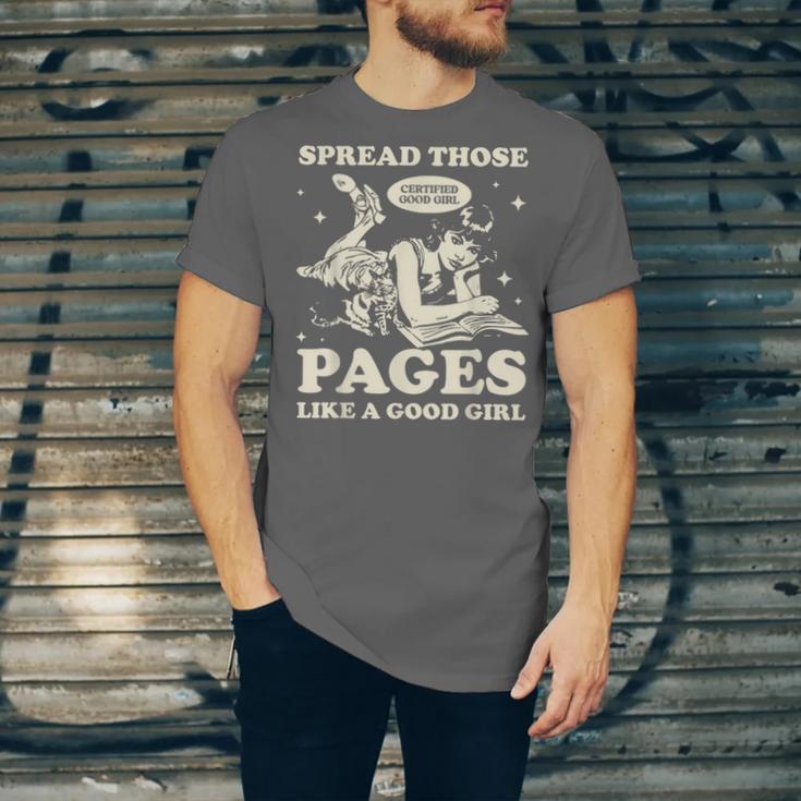 Spread Those Pages Like A Good Girl Shirt Smutty Spicy Book Unisex Jersey T-Shirt Spread Those Pages Like A Good Girl Shirt Smutty Spicy Book Unisex Jersey T-Shirt