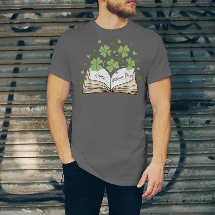 St Patricks Day Book Lover Librarian Reading Saint Pattys Unisex Jersey T-Shirt