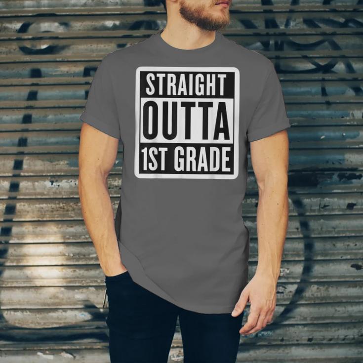 Straight Outta 1st Grade First Graduate Graduation Student Unisex Jersey T-Shirt