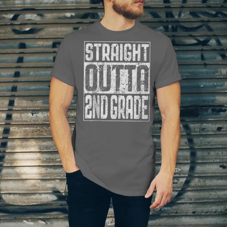 Straight Outta 2nd Grade Shirt Second Grade Graduation Unisex Jersey T-Shirt