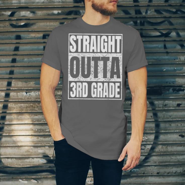 Straight Outta 3rd Grade Graduation Class 2025 Third Grade Unisex Jersey T-Shirt