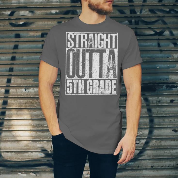 Straight Outta 5th Grade Shirt Graduation 2017 Unisex Jersey T-Shirt