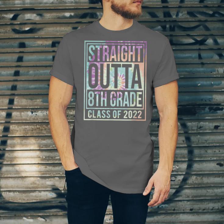 Straight Outta 8th Grade Class Of 2022 School Graduation Unisex Jersey T-Shirt