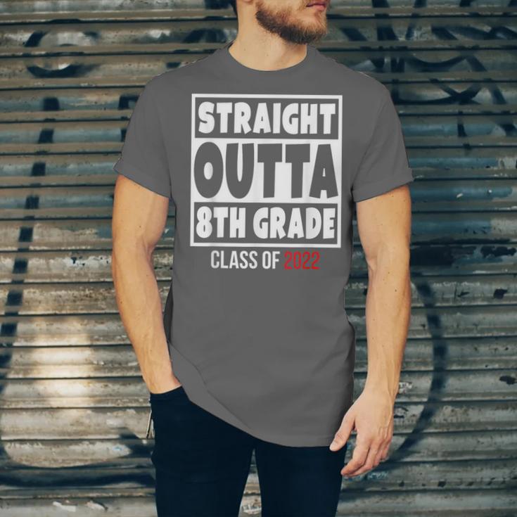 Straight Outta 8th Grade Class Of 2022 Shirt Graduation Unisex Jersey T-Shirt
