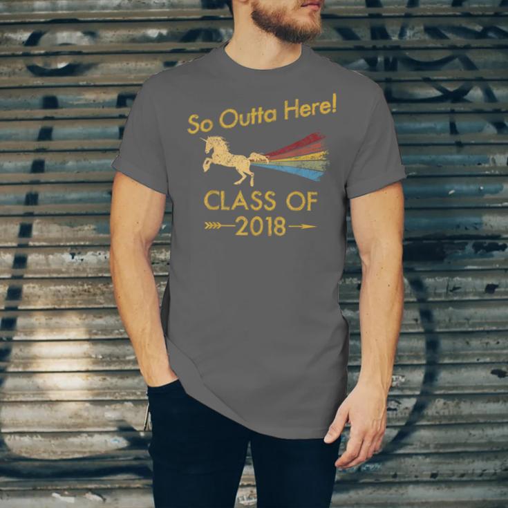 STRAIGHT OUTTA HIGH SCHOOL 2018 Grad Graduation Shirt Unisex Jersey T-Shirt