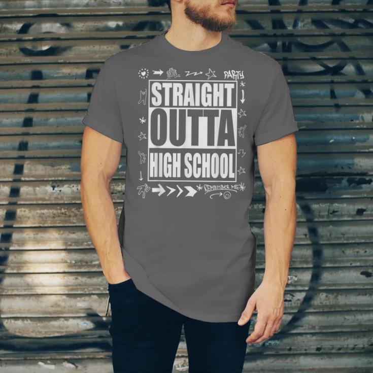 Straight Outta High School Shirt Cute Graduation Unisex Jersey T-Shirt