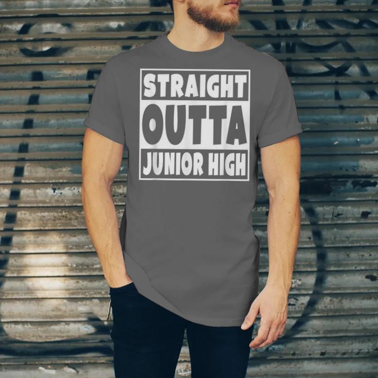 Straight Outta Junior High 8th Grade Graduation Unisex Jersey T-Shirt