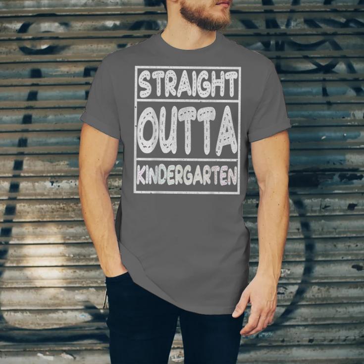 Straight Outta Kindergarten Shirt Great Graduation Idea Unisex Jersey T-Shirt