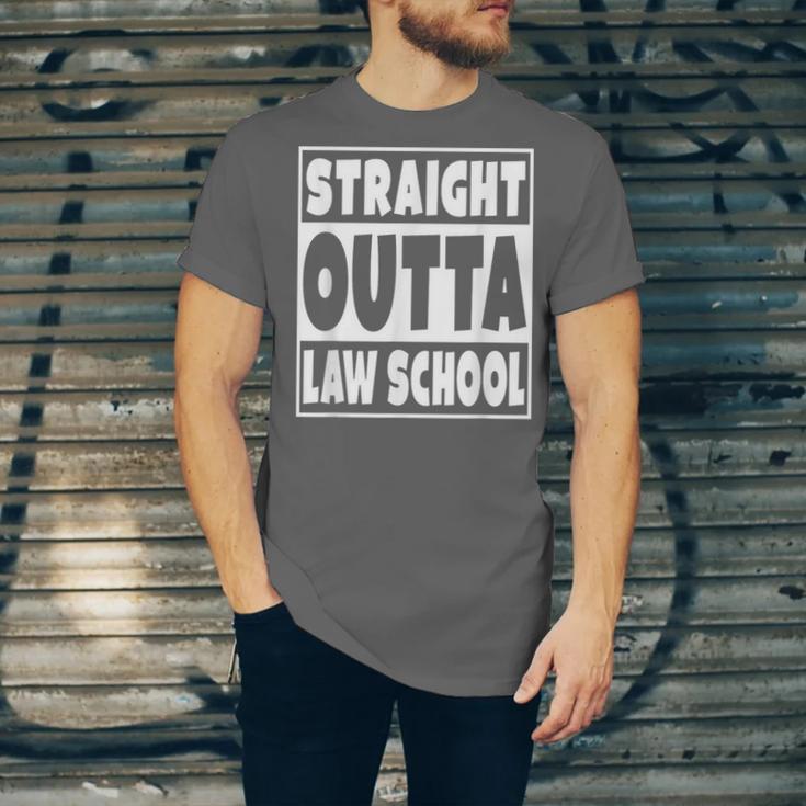 Straight Outta Law School Future Lawyer Graduation Unisex Jersey T-Shirt