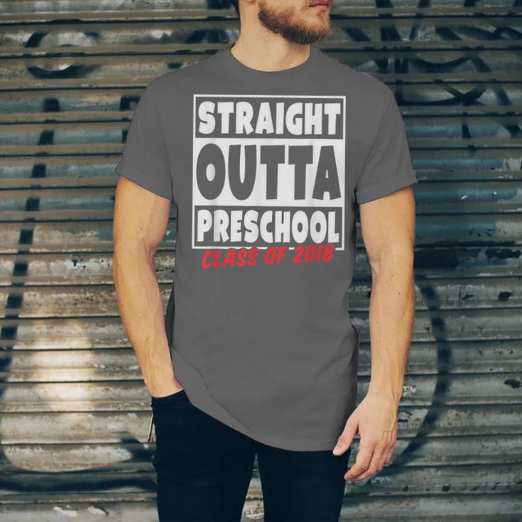 Straight Outta Preschool Class Of 2018 Graduation Shirt Unisex Jersey T-Shirt