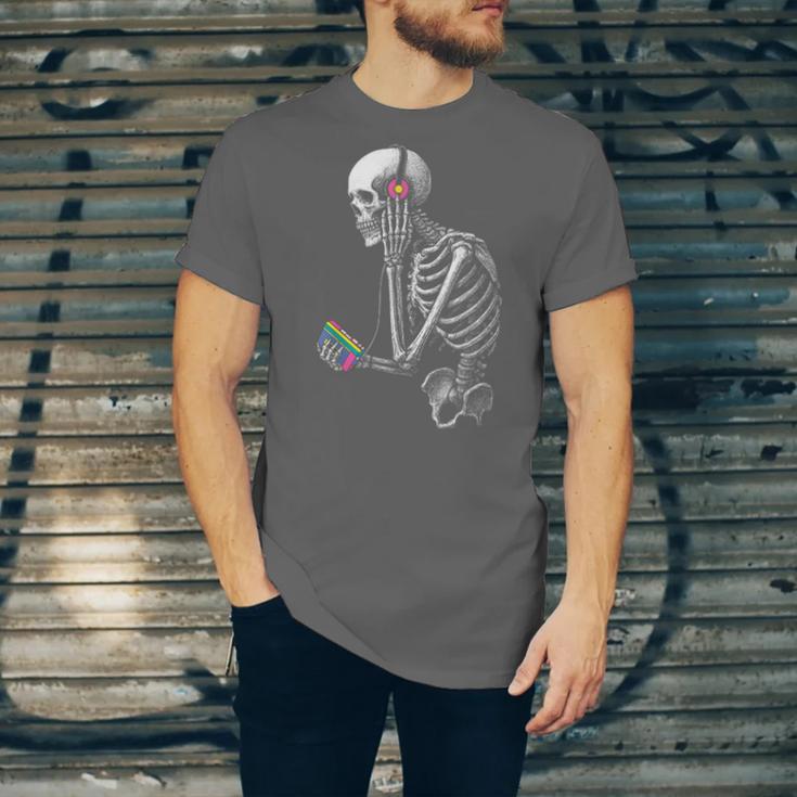 Stuck In The 80S Music Tee Walkman Cassette Nostalgia Unisex Jersey T-Shirt