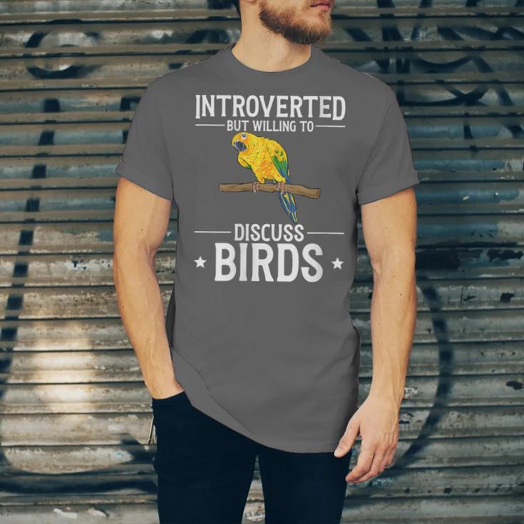 Sun Conure Introvert Parrot Bird Sun Conure Unisex Jersey T-Shirt