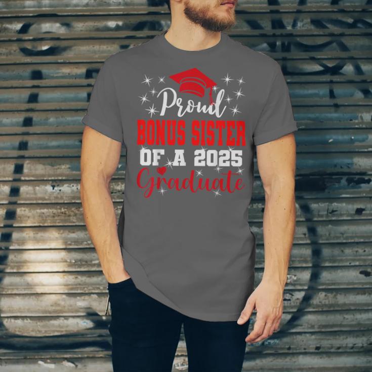 Super Proud Bonus Sister Of 2025 Graduate Graduation Family Unisex Jersey T-Shirt