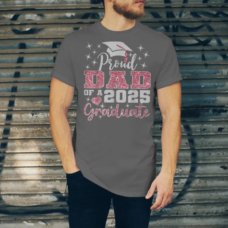Super Proud Dad Of 2025 Graduate Senior Graduation Family Unisex Jersey T-Shirt
