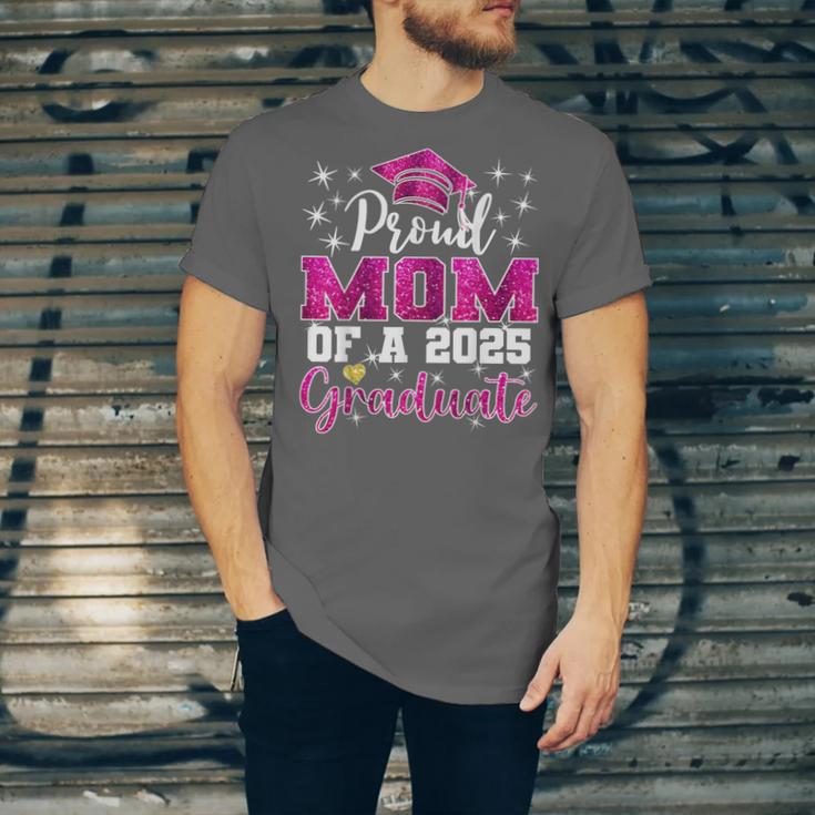 Super Proud Mom Of 2025 Graduate Senior Graduation Family Unisex Jersey T-Shirt