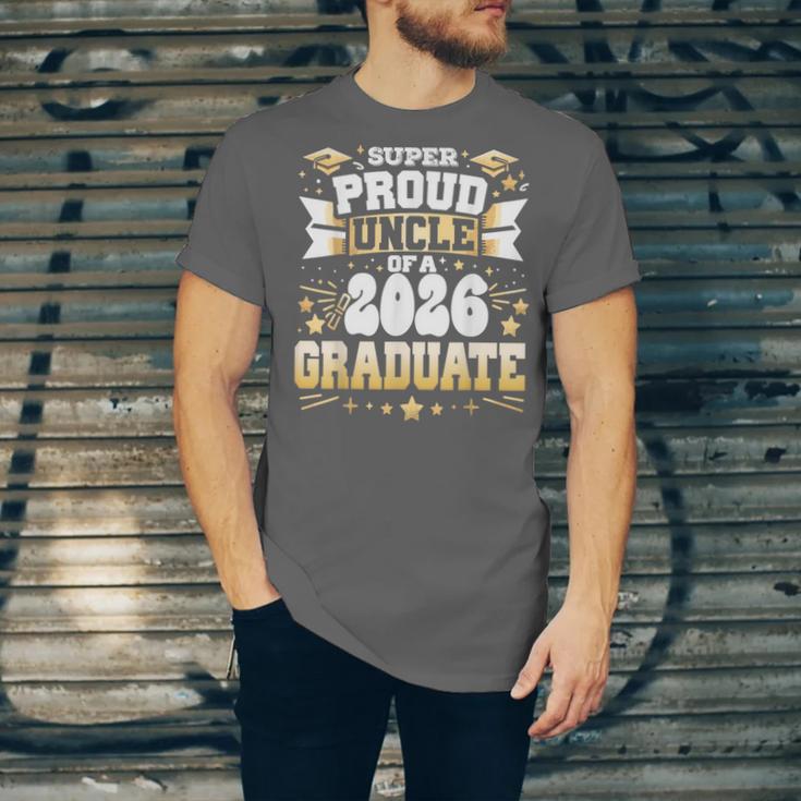 Super Proud Uncle Of A Class Of 2026 Graduate Graduation Unisex Jersey T-Shirt