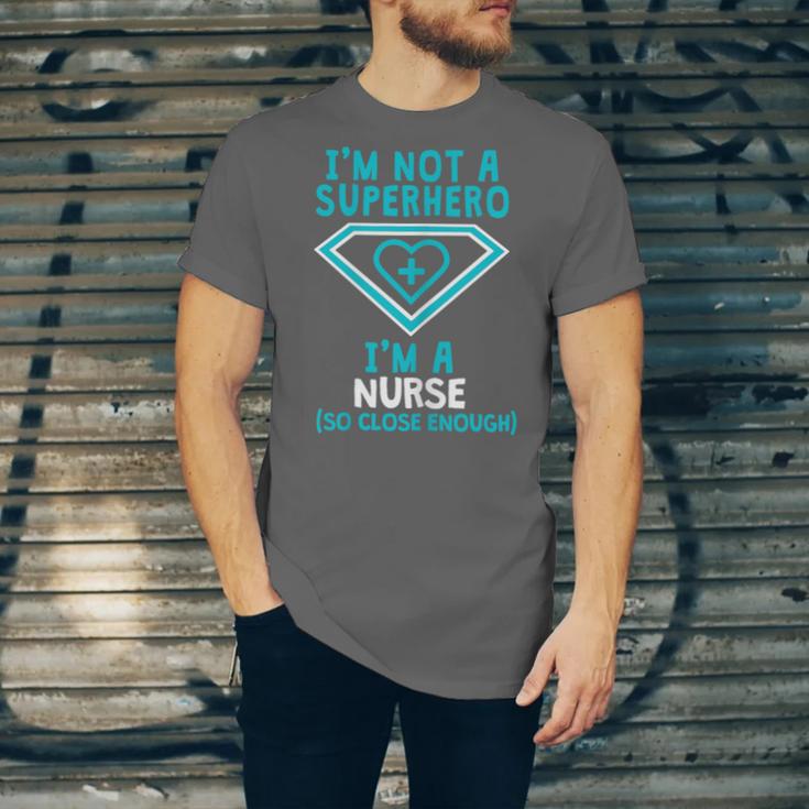 Superhero RN Nurse Shirt Graduation Unisex Jersey T-Shirt