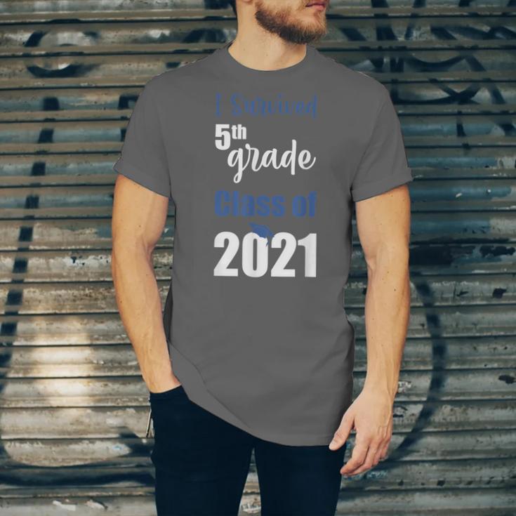 I Survived 5th Grade Class Of 2021 Quarantined Graduation 2 Unisex Jersey T-Shirt