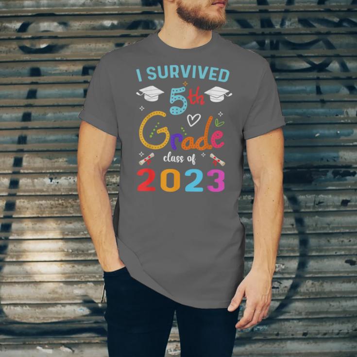 I Survived 5th Grade Graduation Class 2023 Elementary Unisex Jersey T-Shirt