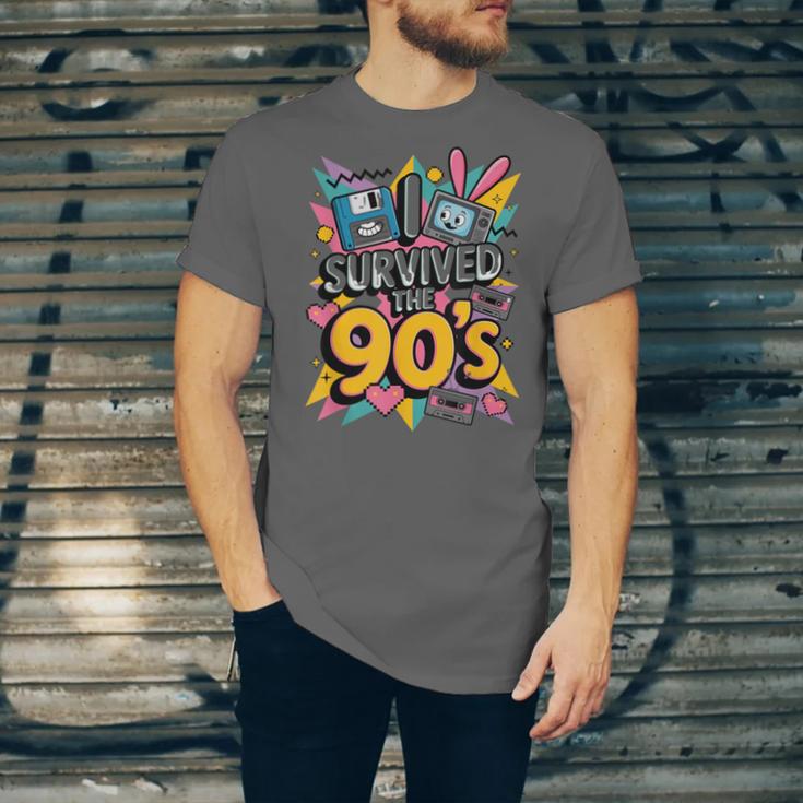 I Survived The 90s – Cute Retro Cartoon Nostalgia Unisex Jersey T-Shirt I Survived The 90s – Cute Retro Cartoon Nostalgia Unisex Jersey T-Shirt