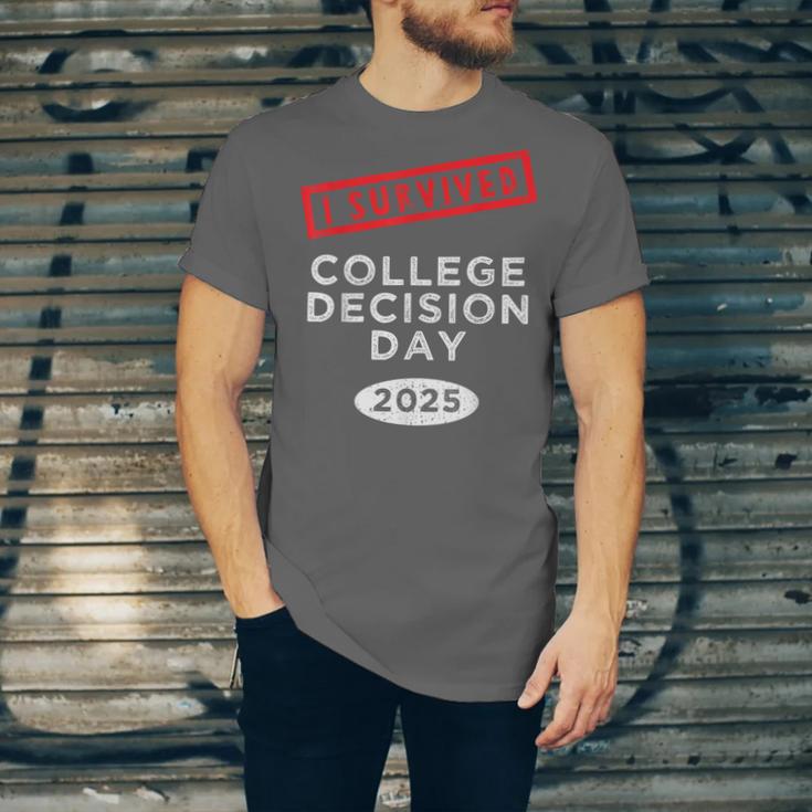 I Survived College Decision Day Graduation Class Of 25 Unisex Jersey T-Shirt