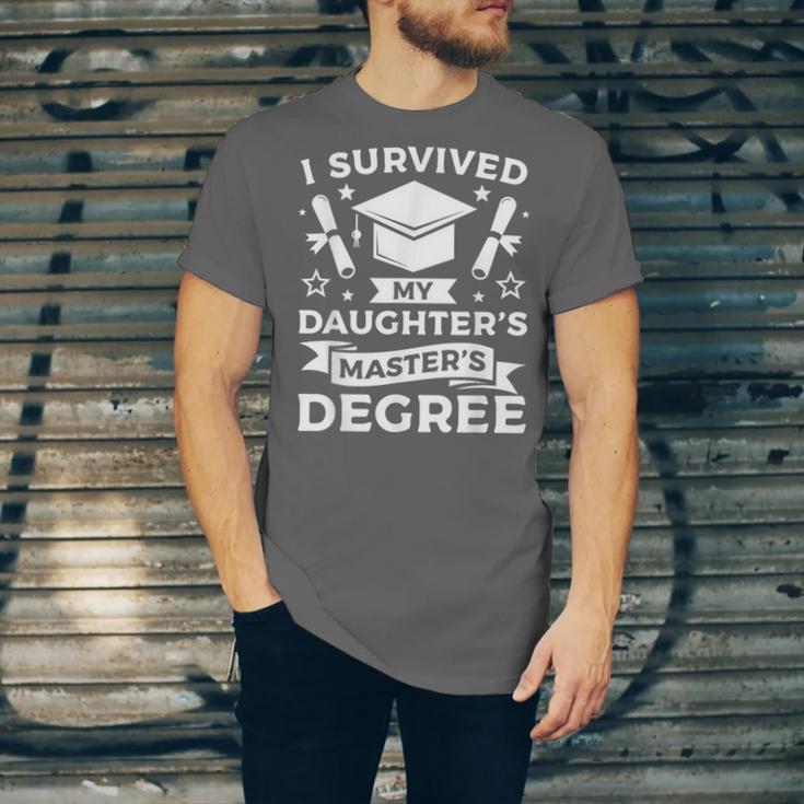 I Survived My Daughter's Master's Degree Graduation Unisex Jersey T-Shirt