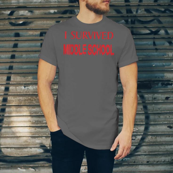 I Survived Middle School Graduation Shirt T-Shirt Unisex Jersey T-Shirt