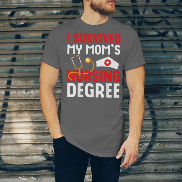 I Survived My Mom's Nursing Degree Graduation Day 2026 Unisex Jersey T-Shirt