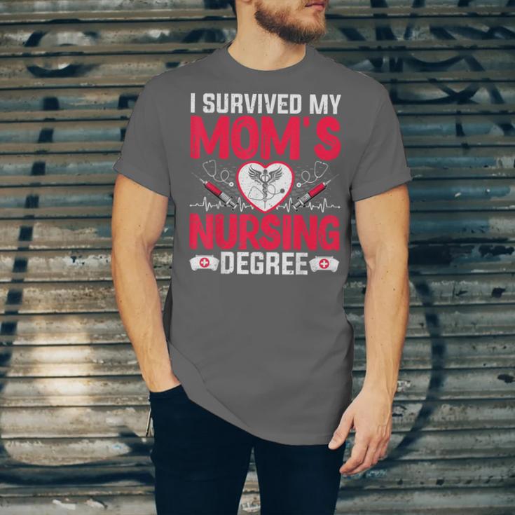 I Survived My Mom’s Nursing Degree Nurse Nursing Graduation Unisex Jersey T-Shirt