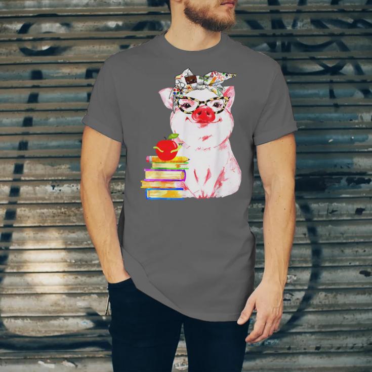 Teacher Pig Cute Farm Animal Book Lover School Student For Men Women Kids Unisex Jersey T-Shirt Teacher Pig Cute Farm Animal Book Lover School Student For Men Women Kids Unisex Jersey T-Shirt