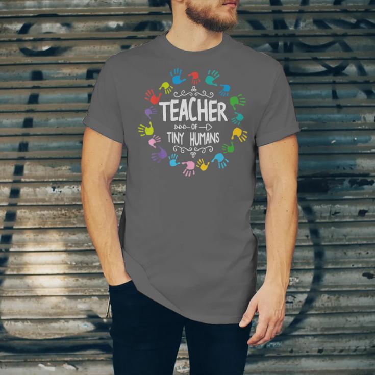 Teacher Of Tiny Humans Preschool Kindergarten Graduation Unisex Jersey T-Shirt