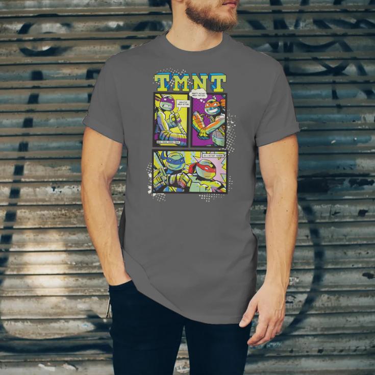 Teenage Mutant Ninja Turtles Retro Neon Comic Book Panels Unisex Jersey T-Shirt