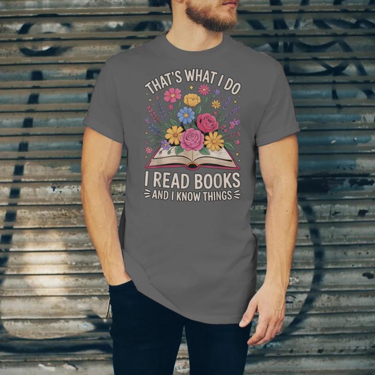 That’s What I Do I Read Books And I Know Things Floral Book Unisex Jersey T-Shirt That’s What I Do I Read Books And I Know Things Floral Book Unisex Jersey T-Shirt