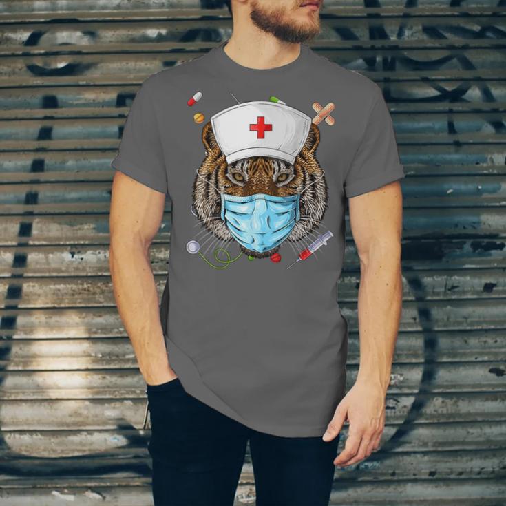 Tiger Nurse RN ER Nursing School Graduation Unisex Jersey T-Shirt