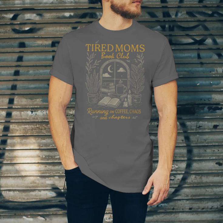 Tired Mom Book Club Running On Coffee Chaos And Chapters Unisex Jersey T-Shirt Tired Mom Book Club Running On Coffee Chaos And Chapters Unisex Jersey T-Shirt